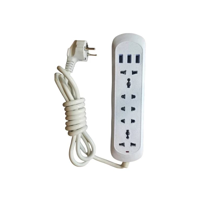 5 راهی برق 3پورت USB جعبه شارژ