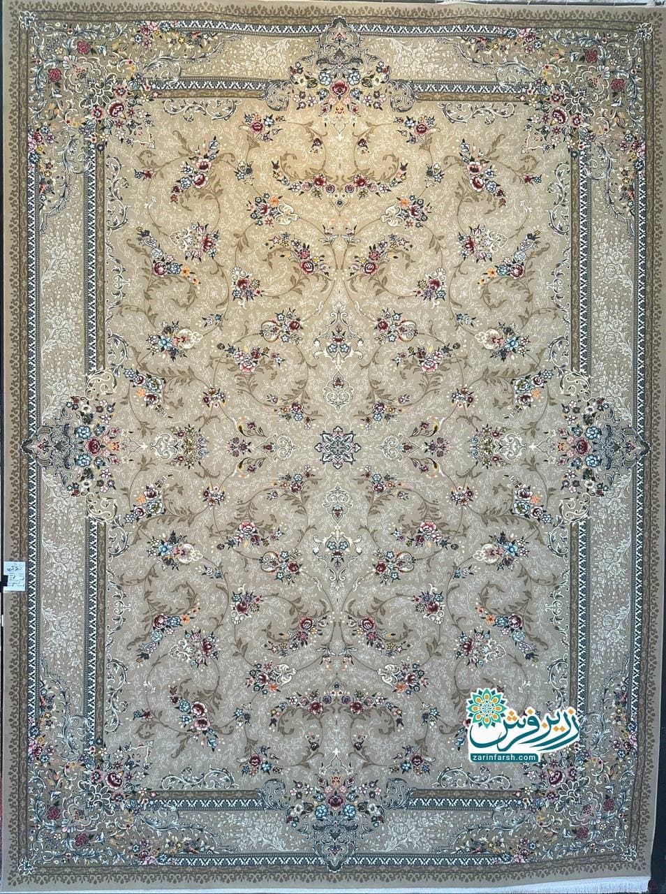 فرش آرین بژ 700 شانه – تمام نخ اکریلیک