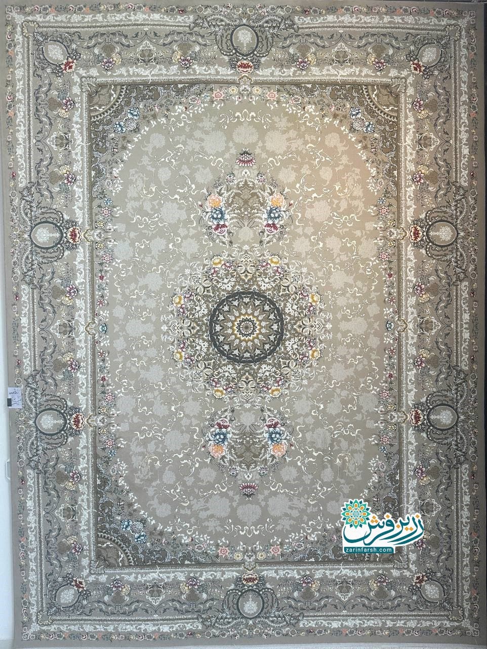 فرش نارون بژ 700 شانه – تمام نخ اکریلیک