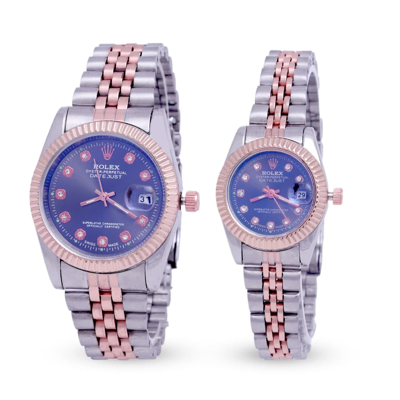 ست ساعت مچی مردانه و زنانه رولکس ROLEX مدل 599