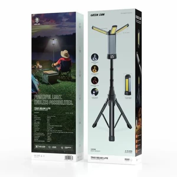 چراغ کمپینگ گرین لاین Green Lion Trio Beam Lite Tripod Camping Light — تصویر ۷