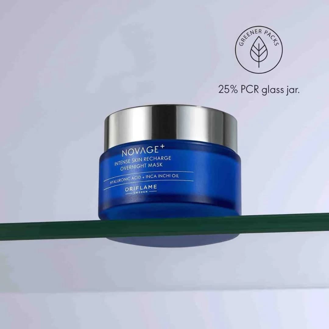 ماسک شبانه جوان کننده اینتس نوایج پلاس اوریفلیم Novage+ Intense Skin Recharge Overnight Mask — تصویر ۷