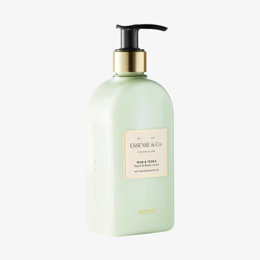 صابون مایع لوکس با رایحه گلابی تازه و تونکای خامه‌ای اوریفلیم Essense&Co Pear & Tonka Hand & Body Wash — تصویر ۳