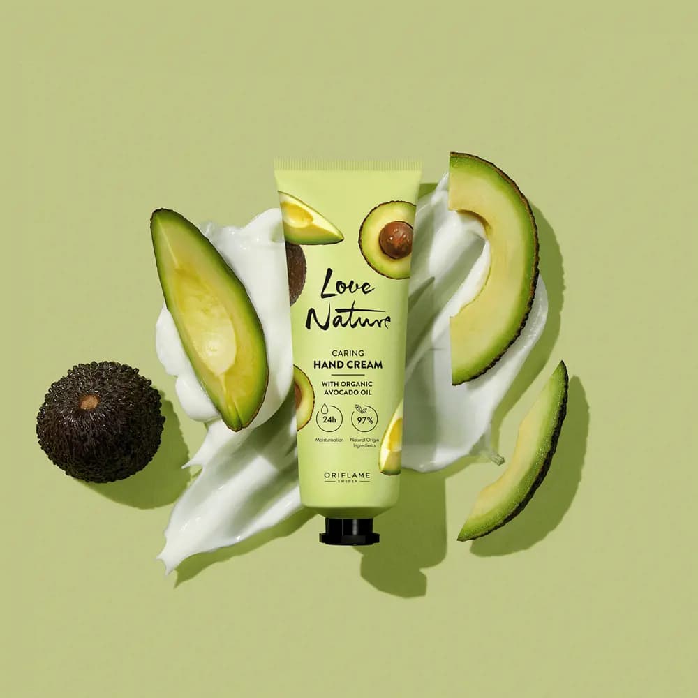 کرم محافظت کننده دست و ناخن آوکادو لاونیچر اوریفلیم Love Nature Caring Hand Cream With Organic Avocado Oil — تصویر ۹