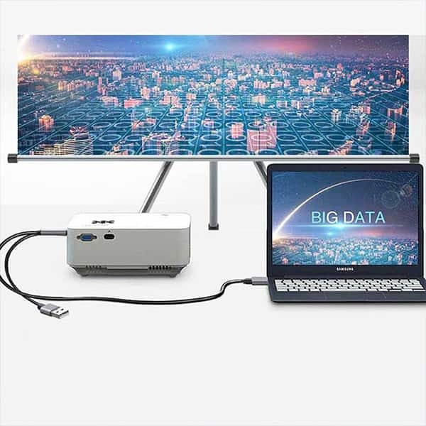 کابل تبدیل Type-c به Usb/Hdmi یسیدو مدل HM02 طول 1.8 متر — تصویر ۱۱