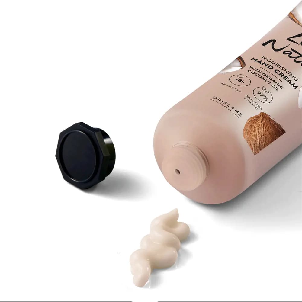 کرم محافظت کننده دست و ناخن روغن نارگیل لاونیچر اوریفلیم Love Nature Nourishing Hand Cream with Organic Coconut Oil — تصویر ۳