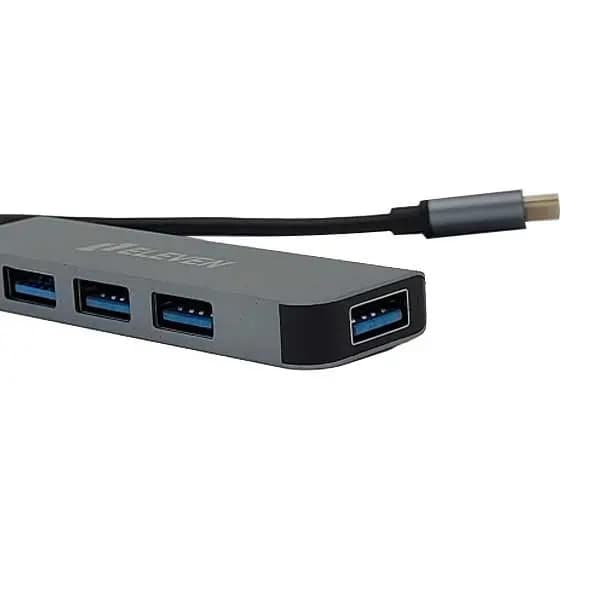 هاب Eleven H801 USB3.0 4Port Type-C — تصویر ۳