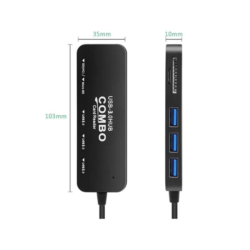 هاب و رم ریدر USB3.0 مدل Combo — تصویر ۱۲