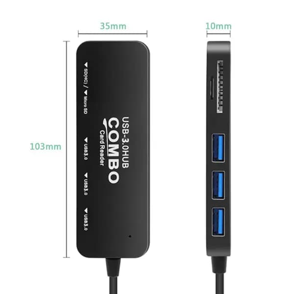 هاب و رم ریدر USB3.0 مدل Combo — تصویر ۴