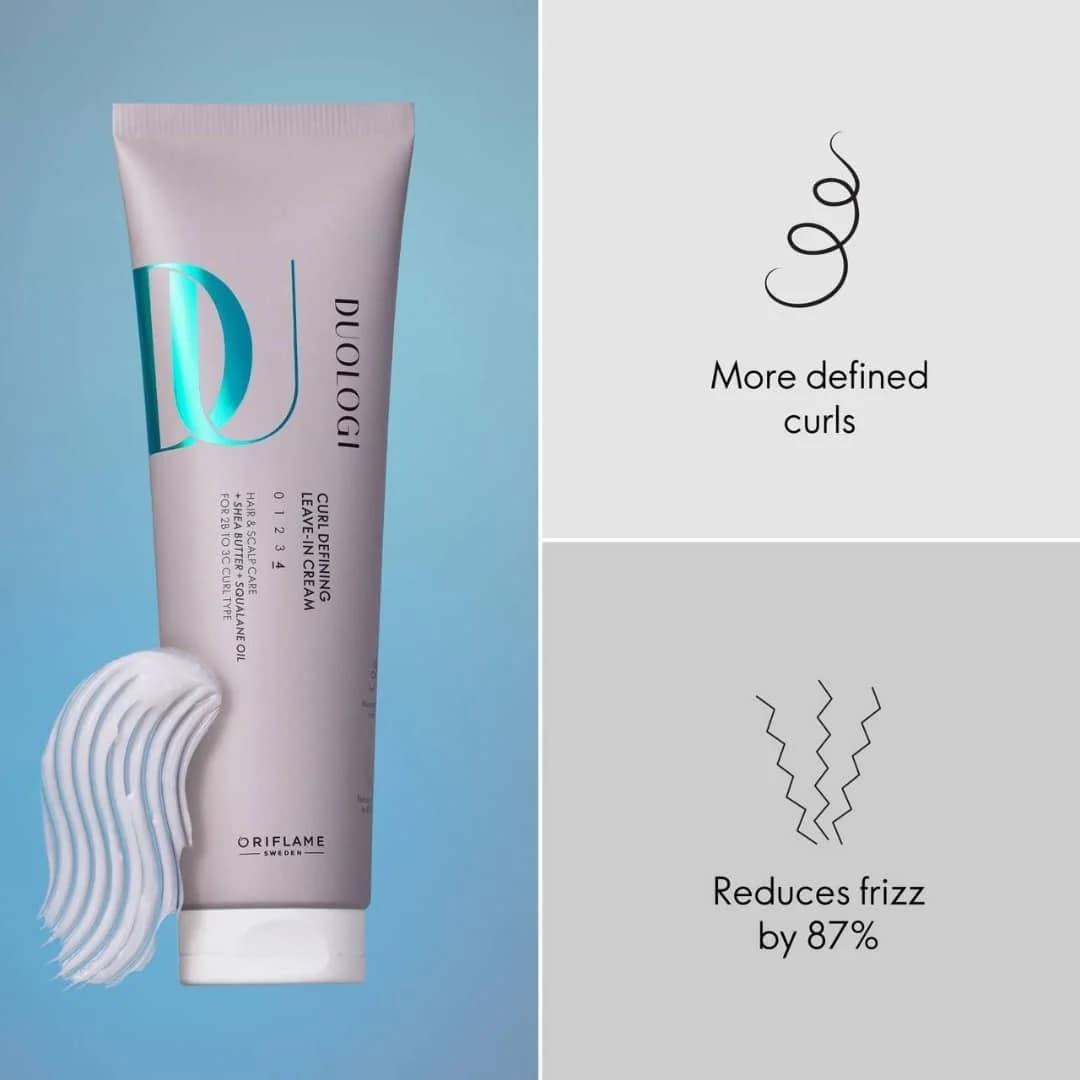 کرم مو آبرسان مخصوص موی فر دوئولوژی اوریفلیم DUOLOGI Curl Defining Leave-In Cream — تصویر ۸