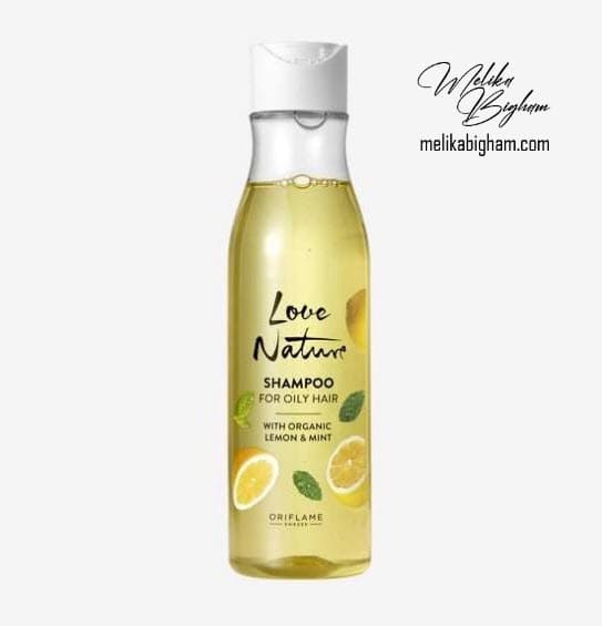 شامپو لیمو و نعنا لاونیچر ارگانیک اوریفلیم Love Nature Shampoo For Oily Hair with Organic Lemon & Mint