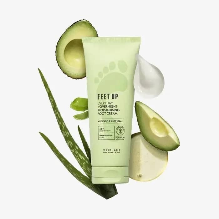 کرم پای آبرسان روزانه شبانه فیت آپ اوریفلیم Feet Up Everyday Overnight Moisturising Foot Cream — تصویر ۳