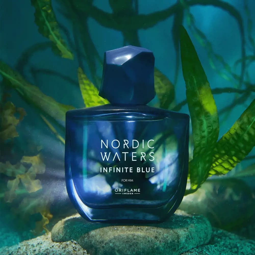 پرفیوم مردانه نوردیک واترز اینفینیت بلو اوریفلیم Nordic Waters Infinite Blue for Him Eau de Parfum — تصویر ۷