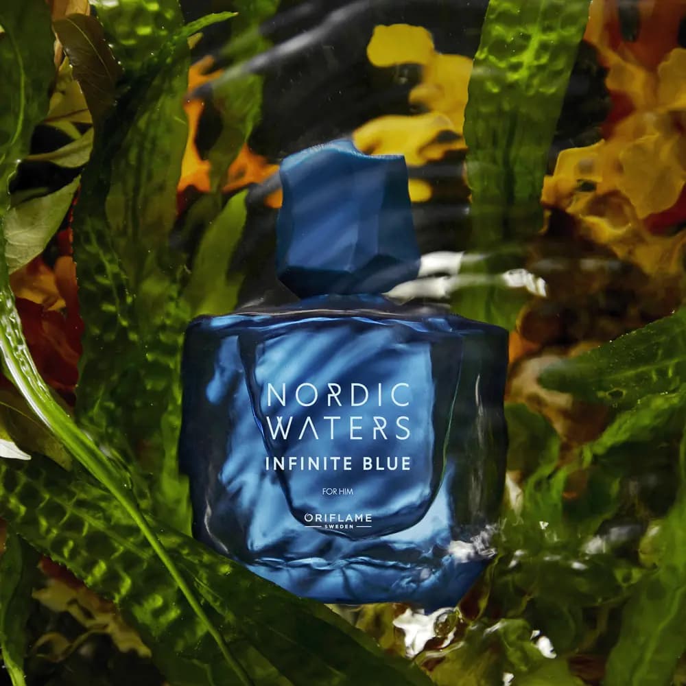 پرفیوم مردانه نوردیک واترز اینفینیت بلو اوریفلیم Nordic Waters Infinite Blue for Him Eau de Parfum — تصویر ۳