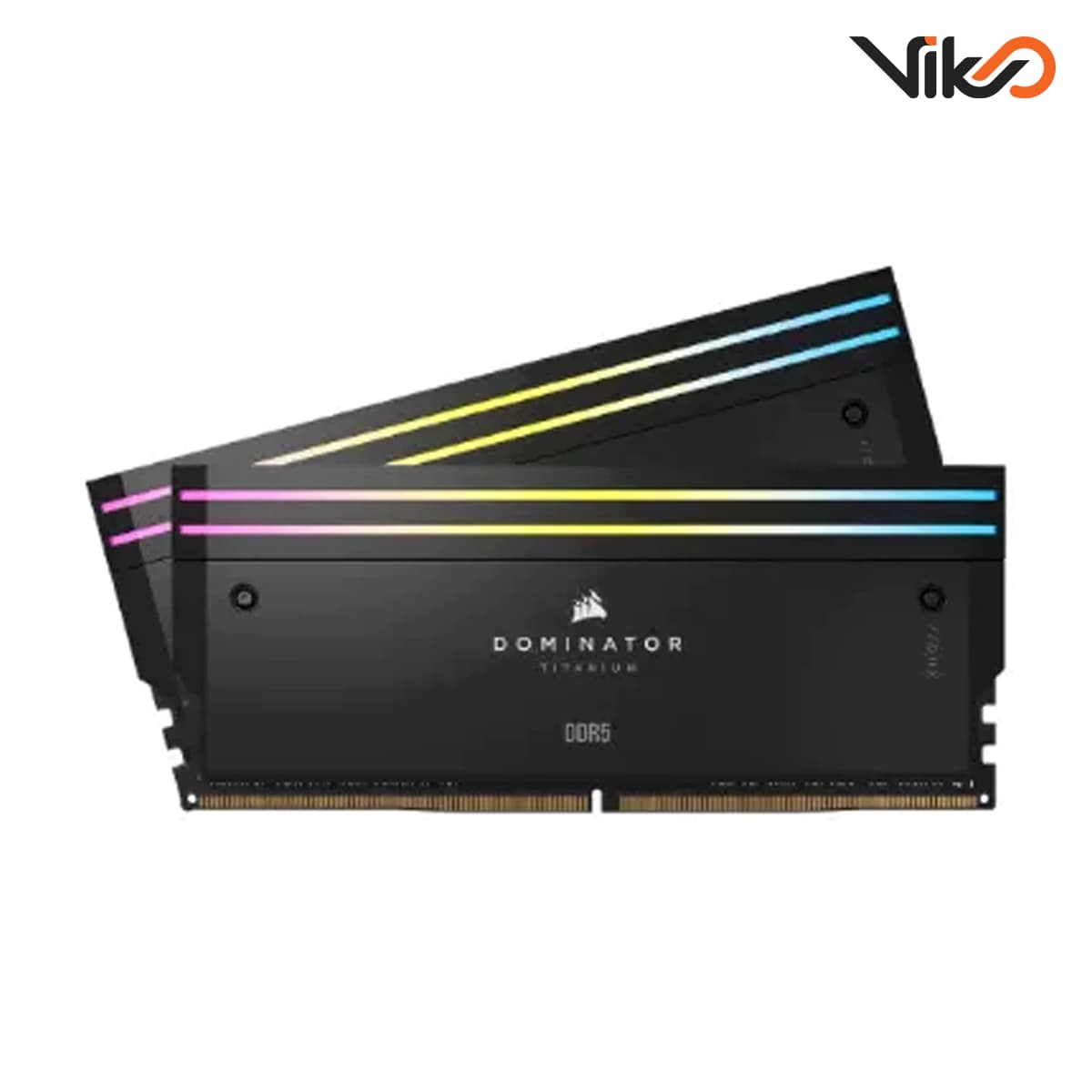 رم کامپیوتر DDR5 دو کاناله 6600 مگاهرتز CL32 کورسیر مدل DOMINATOR TITANIUM RGB ظرفیت 64 گیگابایت — تصویر ۲