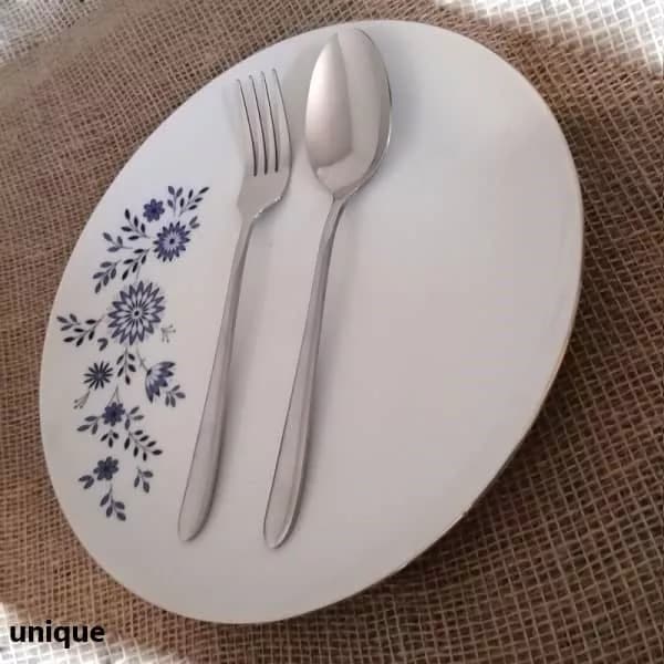 قاشق و چنگال غذاخوری یونیک مدل دونا نگیر — تصویر ۶