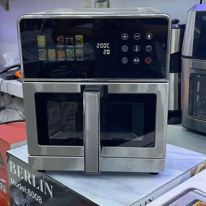 سرخکن بدون روغن برلین 8 لیتری تمام استیل مدل 960B — تصویر ۳