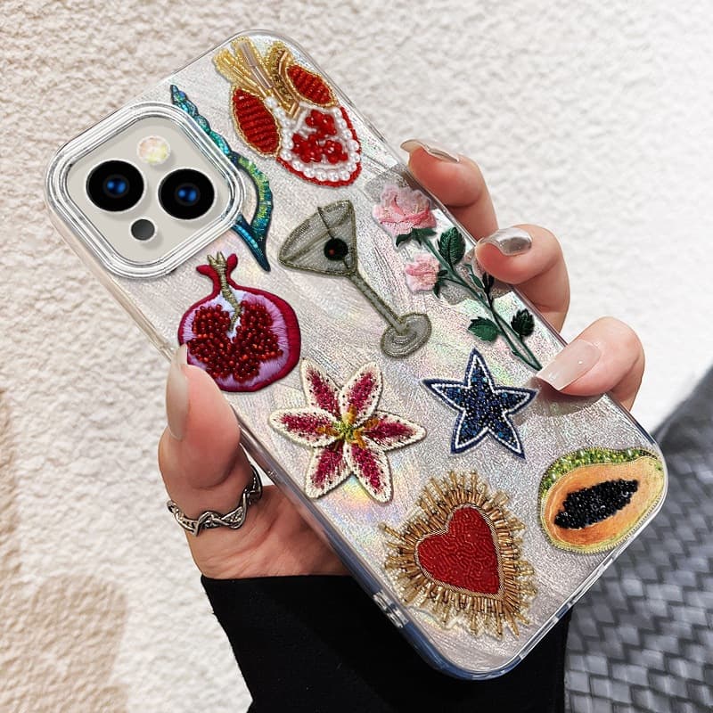 کاور صدفی برند Fashion Case طرح میوه مناسب برای iPhone 13 — تصویر ۳