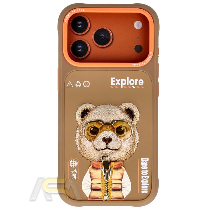 کاور NIMMY مدل 3D Embroidery Winter Jacket مناسب برای iPhone 17 ProMax — تصویر ۲