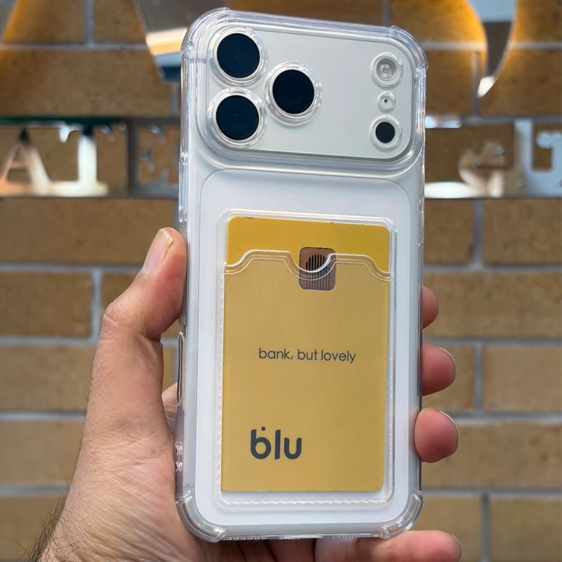 کاور شفاف ایربگ دار به همراه جاکارتی و محافظ لنز مناسب برای Apple iPhone 17 Pro — تصویر ۱۰