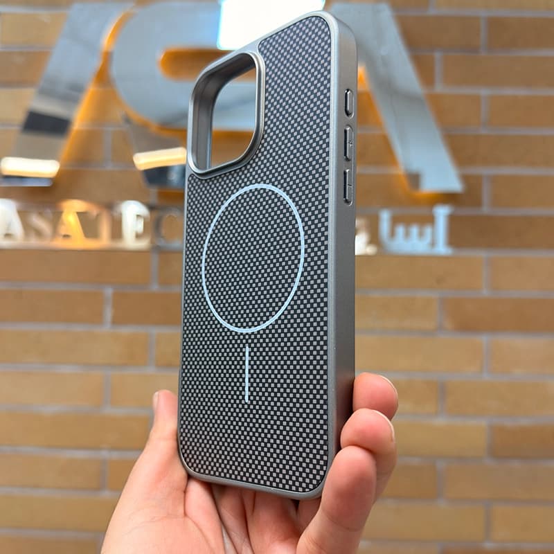 کاور مگ سیف طرح کربن برند Tadamall مناسب برای iPhone 16 ProMax — تصویر ۶