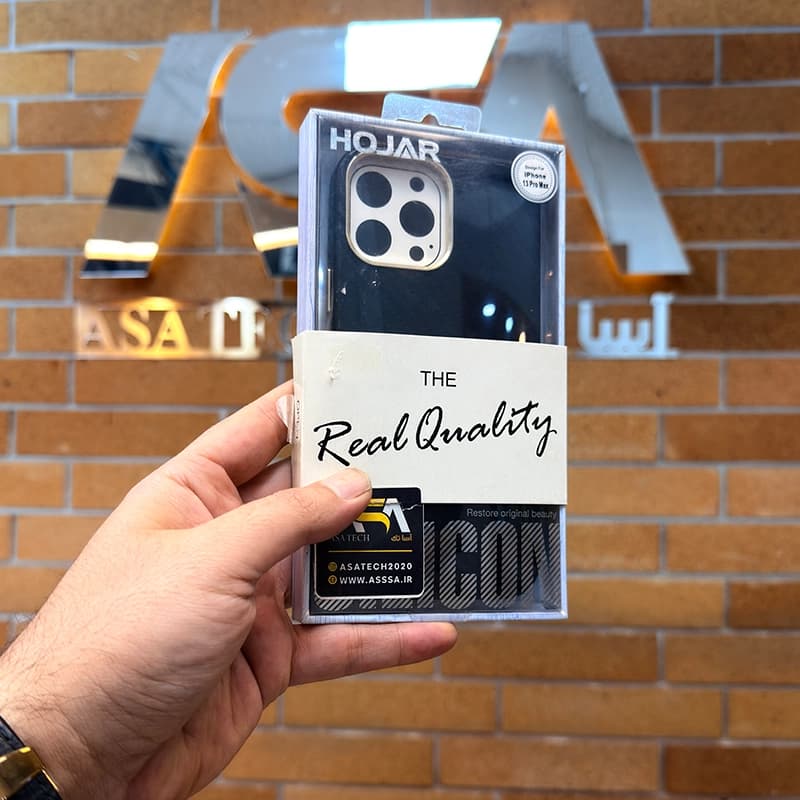 کاور چرمی طرح کربن HOJAR مناسب برای گوشی موبایل iPhone 13 ProMax — تصویر ۶