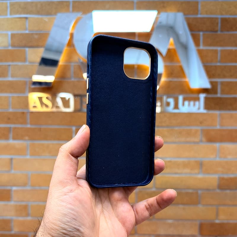 کاور چرمی طرح کربن HOJAR مناسب برای گوشی موبایل Apple iPhone 13/14 — تصویر ۱۱