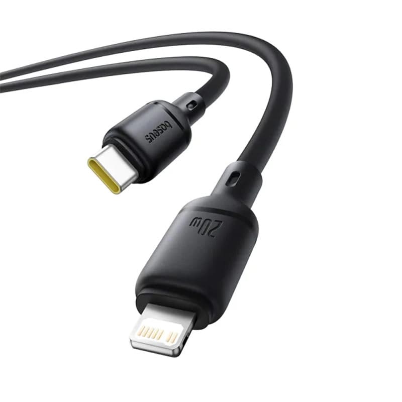 کابل شارژ سریع USB-C به Lightning بیسوس مدل Silky 20W طول 1m — تصویر ۵