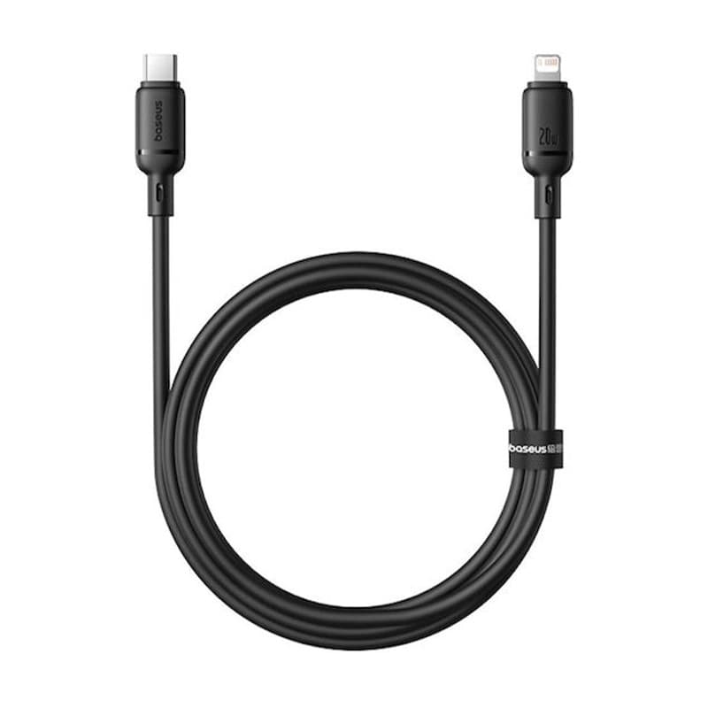 کابل شارژ سریع USB-C به Lightning بیسوس مدل Silky 20W طول 1m — تصویر ۲