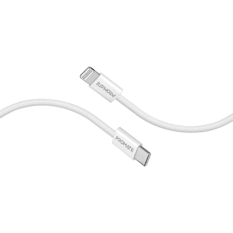 کابل تبدیل 27 وات USB-C به لایتنینگ پرومیت مدل ECOLINE-CI120 طول 1.2 متر