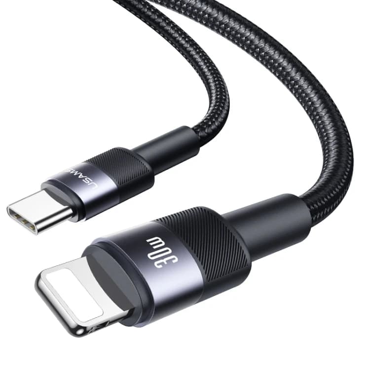 کابل تبدیل 30 وات USB-C به لایتنینگ یوسمز مدل SJ729 طول 1.2 متر — تصویر ۸