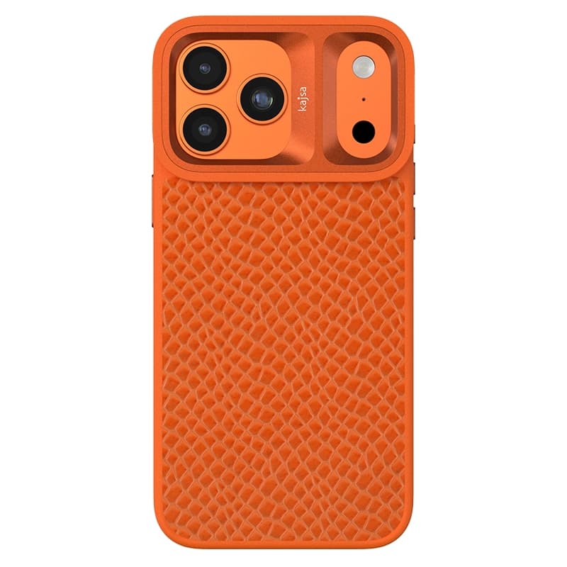 کاور چرمی مگ سیف KAJSA مدل Pearl Pattern مناسب برای iPhone 17 Pro — تصویر ۲
