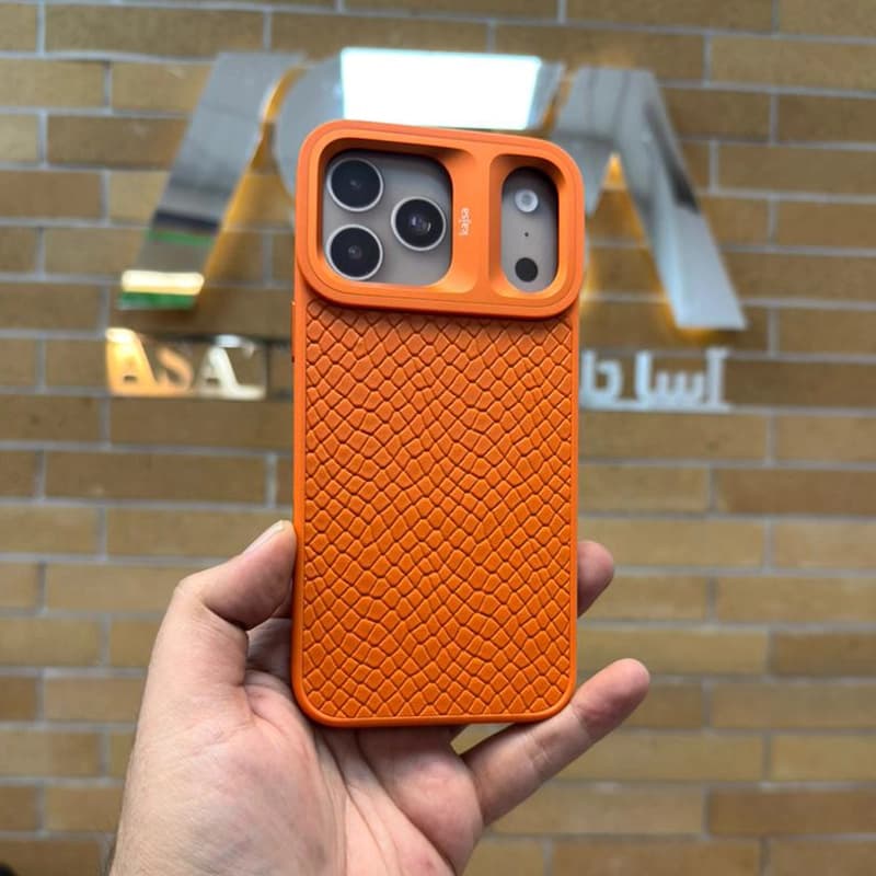 کاور چرمی مگ سیف KAJSA مدل Pearl Pattern مناسب برای iPhone 17 Pro — تصویر ۵