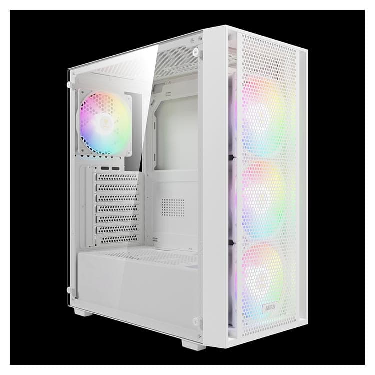 کیس گیمینگ GAMEDIAS AURA GC2 WH — تصویر ۲