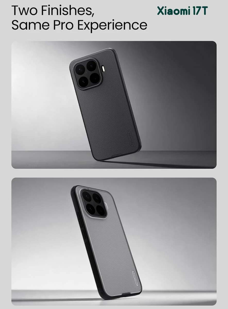 قاب ضدضربه دودی Xiaomi 17T مارک نیلکین مدل Super Frosted Shield Pro Clear — تصویر ۴
