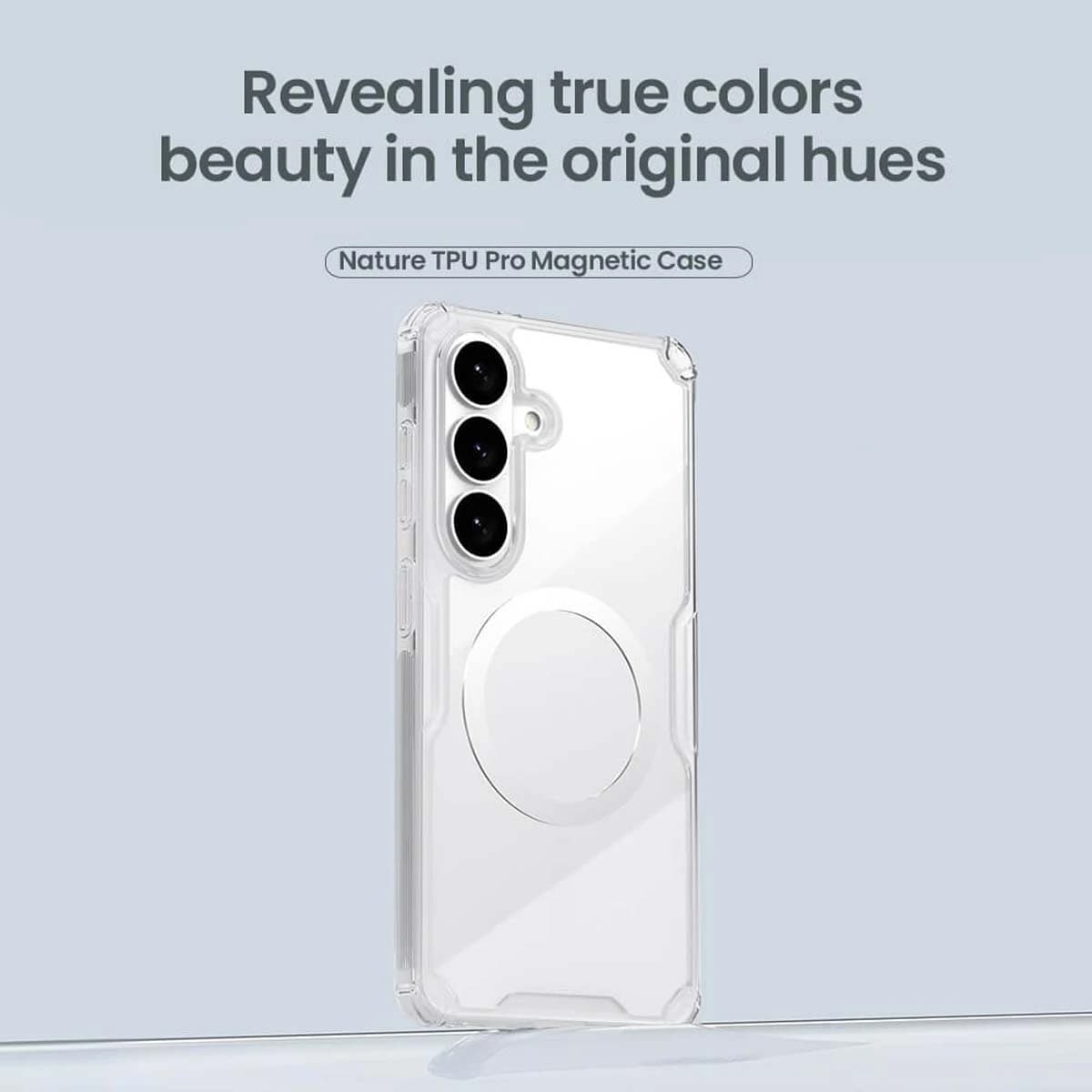 قاب شفاف مگ سیف Galaxy S26 FE مارک نیلکین مدل TPU Pro Magnetic — تصویر ۱۲
