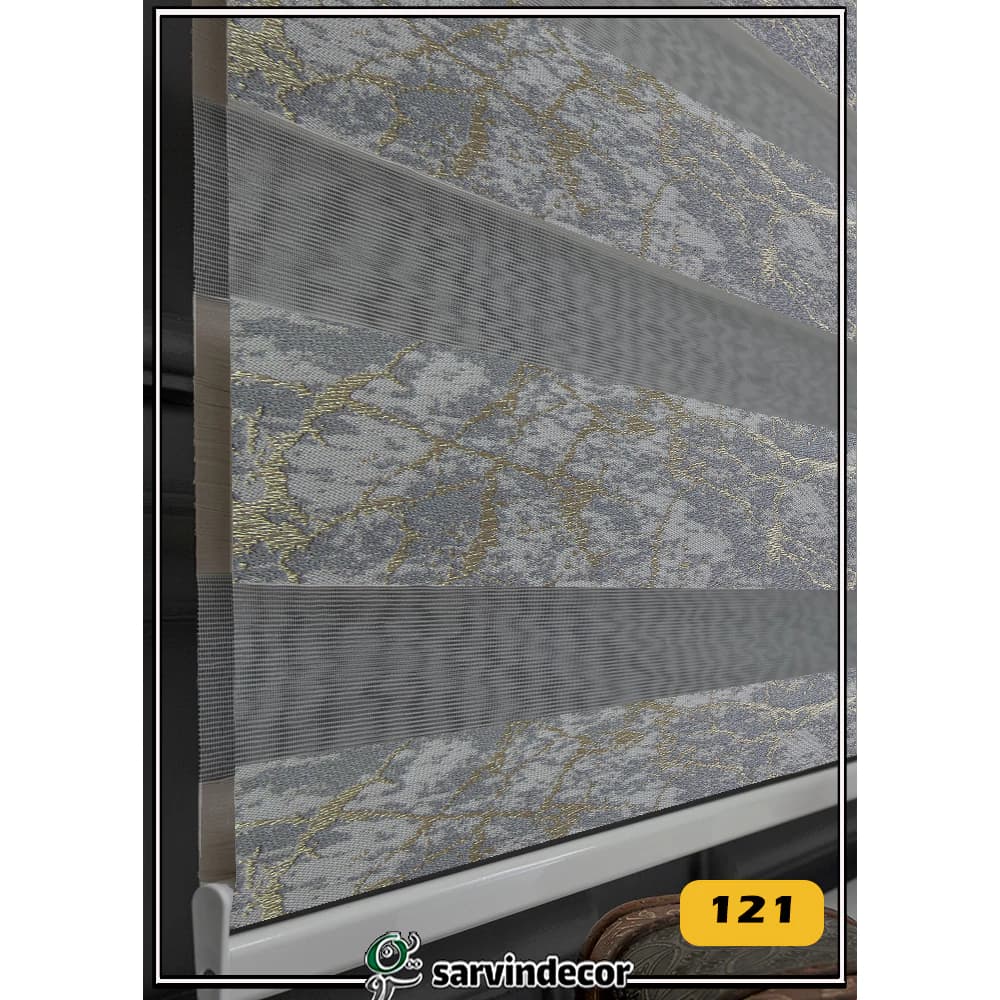 پرده زبرا پتینه ابر و بادی کد 5677 در 7 رنگ