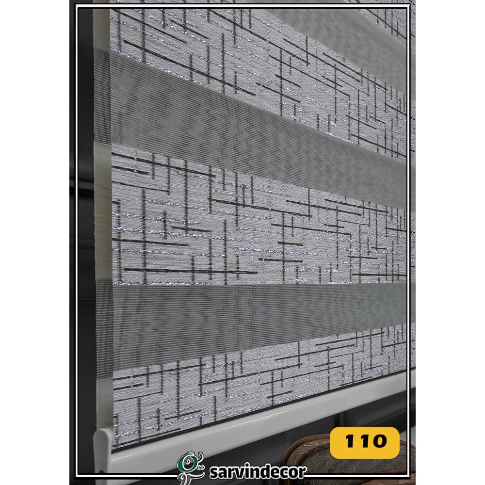 پرده زبرا خط دار کد PS664 — تصویر ۲