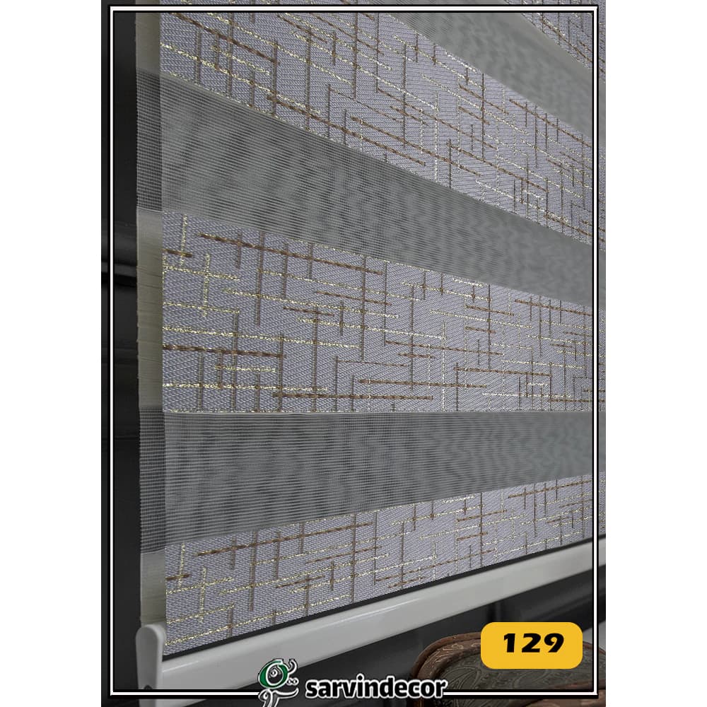 پرده زبرا خط دار کد PS664 — تصویر ۵