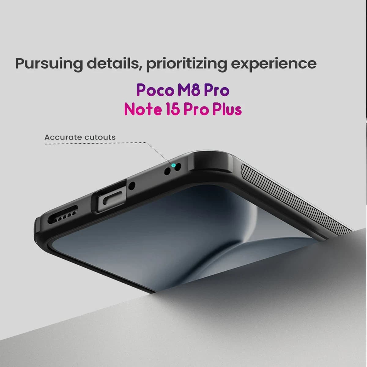 قاب ضدضربه دودی Poco M8 Pro مارک نیلکین مدل Super Frosted Shield Pro Clear — تصویر ۴