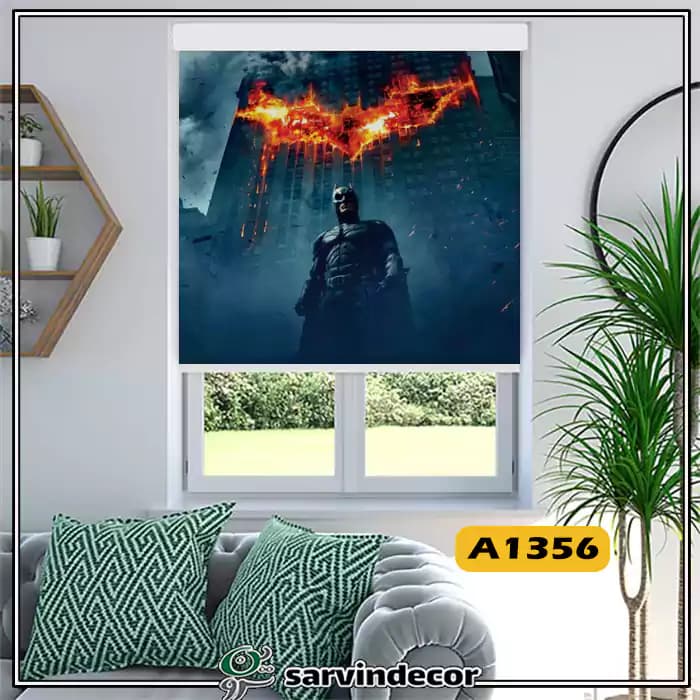 پرده شید کودک مدل بتمن در 4 طرح — تصویر ۲