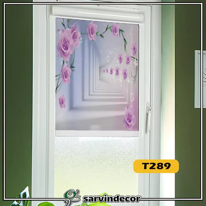 پرده مینی شید گل سه بعدی در 10 طرح — تصویر ۶