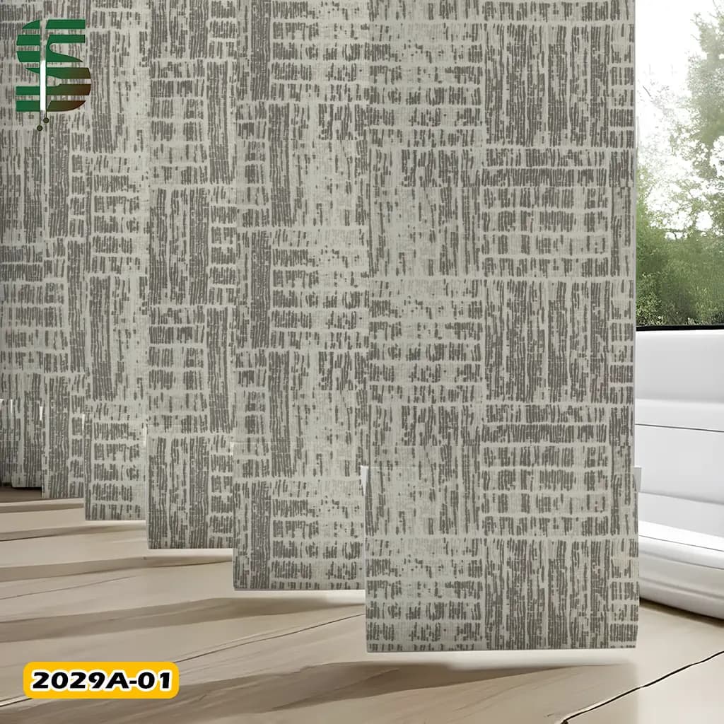 پرده لوردراپه طرح دار کد 2029A در 5 رنگ — تصویر ۲