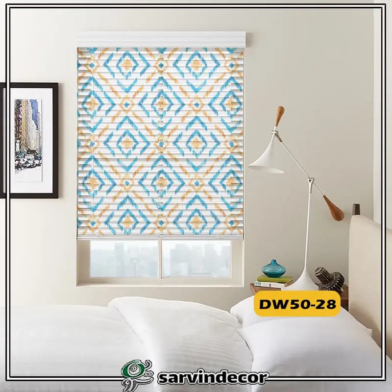 پرده سیلوئت مدل اشکال هندسی 8 طرح — تصویر ۶