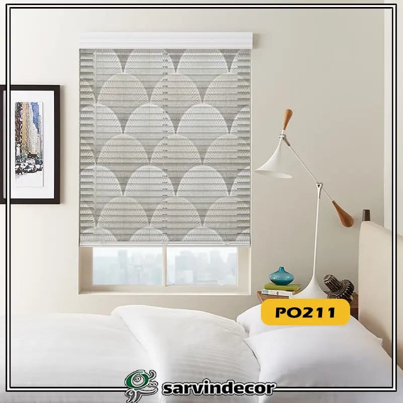 پرده سیلوئت مدل اشکال هندسی 8 طرح — تصویر ۸
