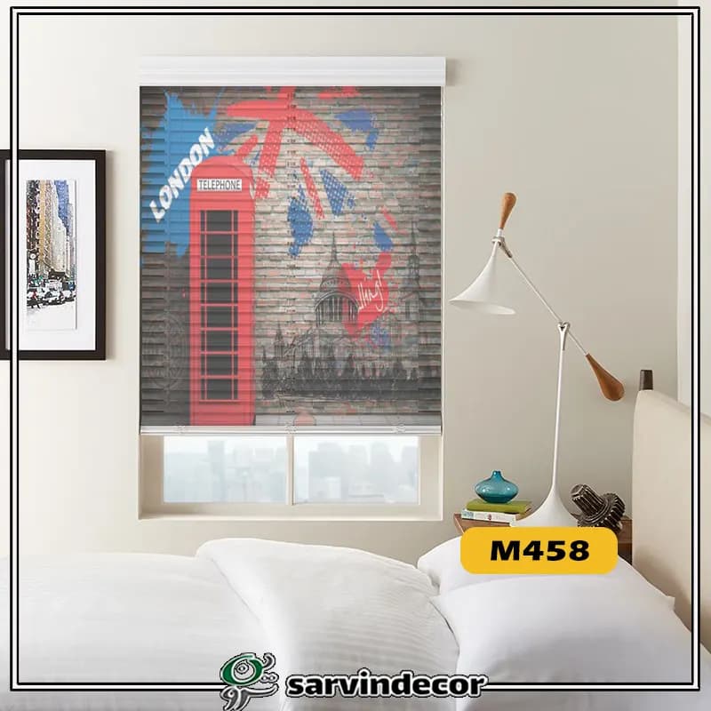 پرده سیلوئت مدل لندن در 5 طرح