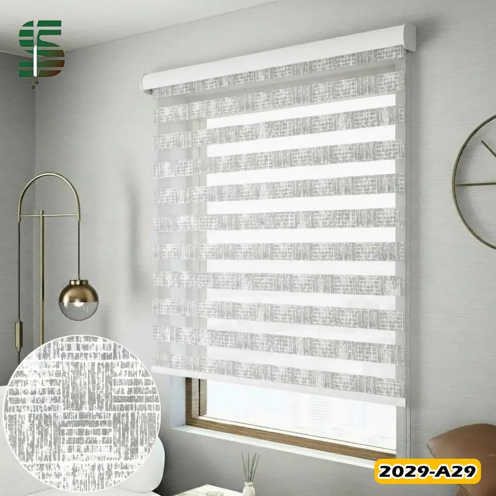 پرده زبرا طرح دار کد 2029A در 5 رنگ — تصویر ۵