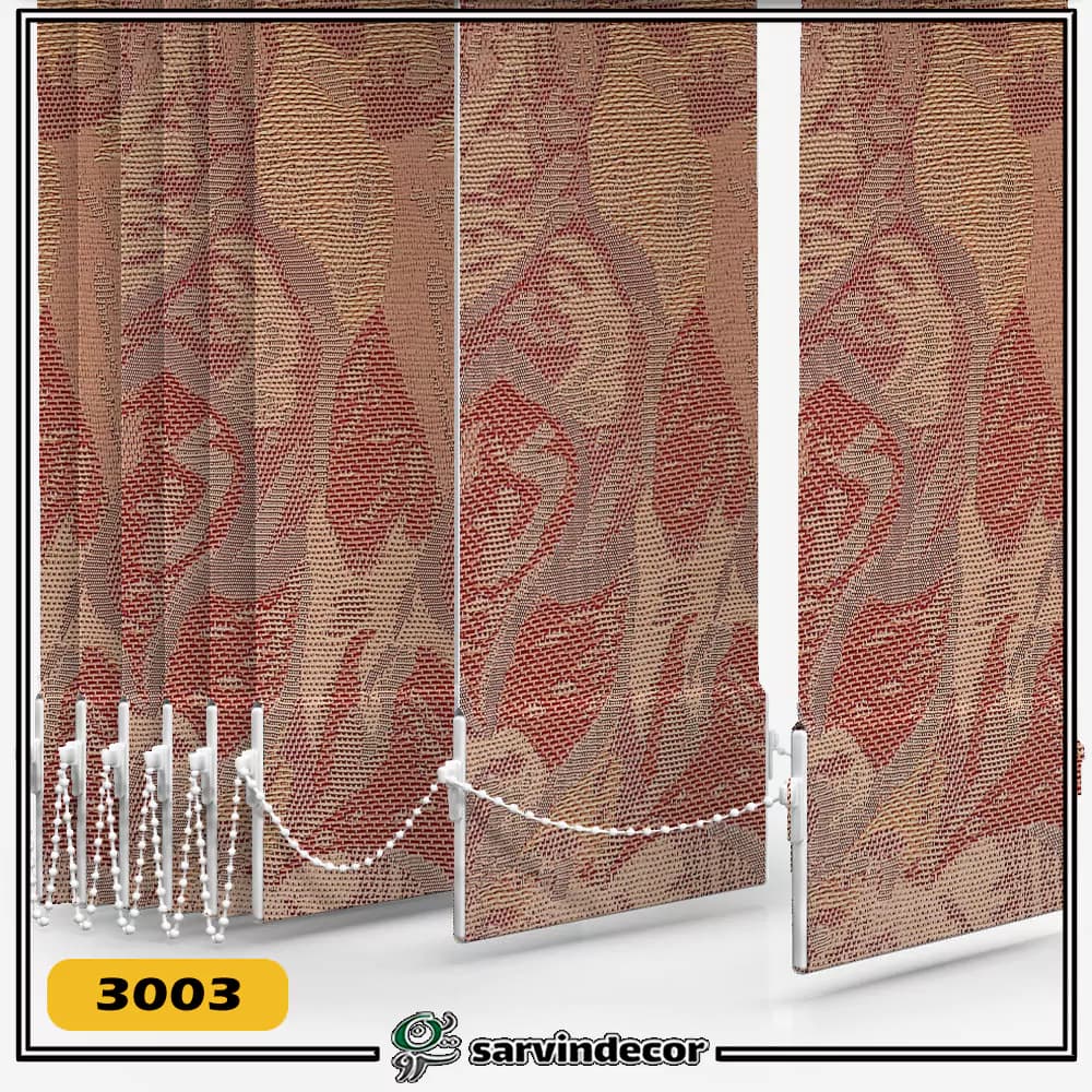 پرده لوردراپه طرح پتینه کد 3000 در دو رنگ — تصویر ۲