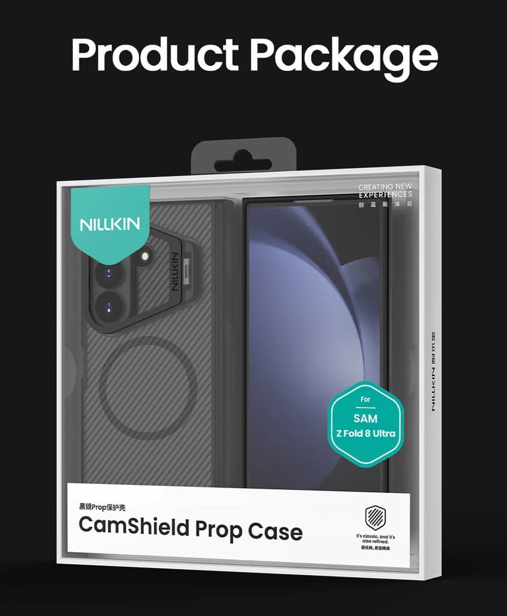 گارد دودی مگنتی کمرا استند قلم دار Galaxy Z Fold 8 Ultra مارک نیلکین مدل Camshield Prop — تصویر ۱۰
