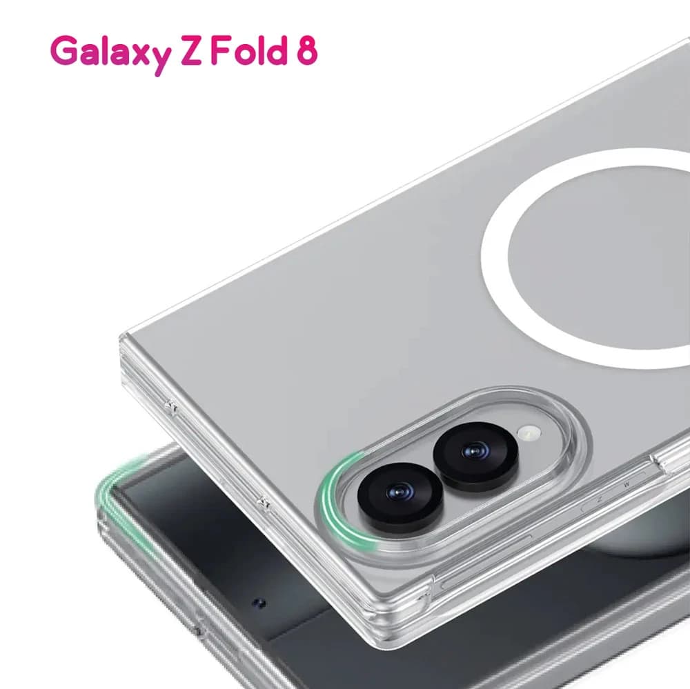 قاب مگ سیف Delgado تمام شفاف Galaxy Z Fold 8 مارک Green Lion — تصویر ۶